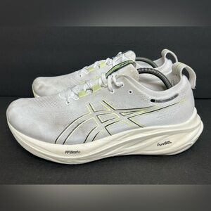 ASICS Gel Nimbus 26 Men's Size 11 White Extra Wide Running Shoes 1011B796